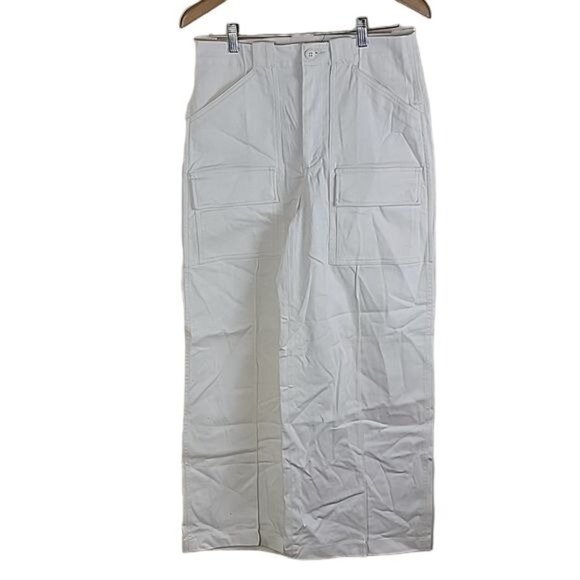 Polo Ralph Lauren Wide Legs Cargo Myer Pants color White NWOT - Picture 7 of 11